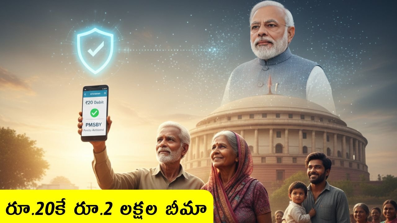 PMSBY 20 Rupees 2 Lakh Insurance